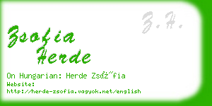 zsofia herde business card